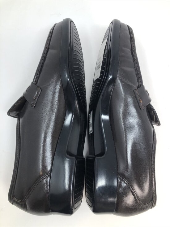 Florsheim Shoes Mens 8D Brown Leather Riva Moc Toe Gold Bit Loafers Comfortech main image 8